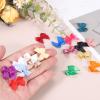 PATIKIL 1 Inch Mini Ribbon Bow 100 Pcs Satin Fabric Ribbon Flower Bows Appliques for DIY Craft Sewing Wedding Party Decoration, Green view 4