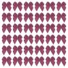 PATIKIL 1 Inch Mini Ribbon Bow 50 Pcs Satin Fabric Ribbon Flower Bows Appliques for DIY Craft Sewing Wedding Party Decoration, Dark Purple view 1