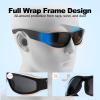 2 PACK Unbreakable Bifocal Reading Sunglasses for Men, Wrap Around Sun Reader Heavy Duty Temple UV400 Outdoor Sports Driving Finshing (Black & Grey +2.5) view 3