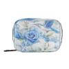 Pill Box 7 Day with Zipper Travel Pill Organizer Vitamin Supplement Medicine Holder for Family Business Camping White Lily Blue Roses Hummingbird White Snow view 1