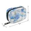 Pill Box 7 Day with Zipper Travel Pill Organizer Vitamin Supplement Medicine Holder for Family Business Camping White Lily Blue Roses Hummingbird White Snow view 2