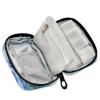 Pill Box 7 Day with Zipper Travel Pill Organizer Vitamin Supplement Medicine Holder for Family Business Camping White Lily Blue Roses Hummingbird White Snow view 3
