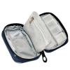 Pill Box 7 Day with Zipper Travel Pill Organizer Vitamin Supplement Medicine Holder for Family Business Camping Raccoon Moon Stars Dark Blue view 3