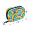 Pill Box 7 Day with Zipper Travel Pill Organizer Vitamin Supplement Medicine Holder for Family Business Camping St. Patrick's Day Leprechaun on Rainbow Blue view 2