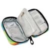 Pill Box 7 Day with Zipper Travel Pill Organizer Vitamin Supplement Medicine Holder for Family Business Camping St. Patrick's Day Leprechaun on Rainbow Blue view 3