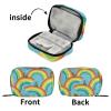 Pill Box 7 Day with Zipper Travel Pill Organizer Vitamin Supplement Medicine Holder for Family Business Camping St. Patrick's Day Leprechaun on Rainbow Blue view 4