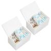Klmnop 2 Pcs Tampon and Pad Organizer for Period, Sanitary Napkin Holder, Feminine Sanitary Pad Tampon Storage for Bathroom(White) view 1