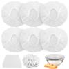 100PCS Bowls Covers and 1pc Dough Scraper for Bread Proofing Fruit Vegetable Meat Bowl(Transparent) view 2