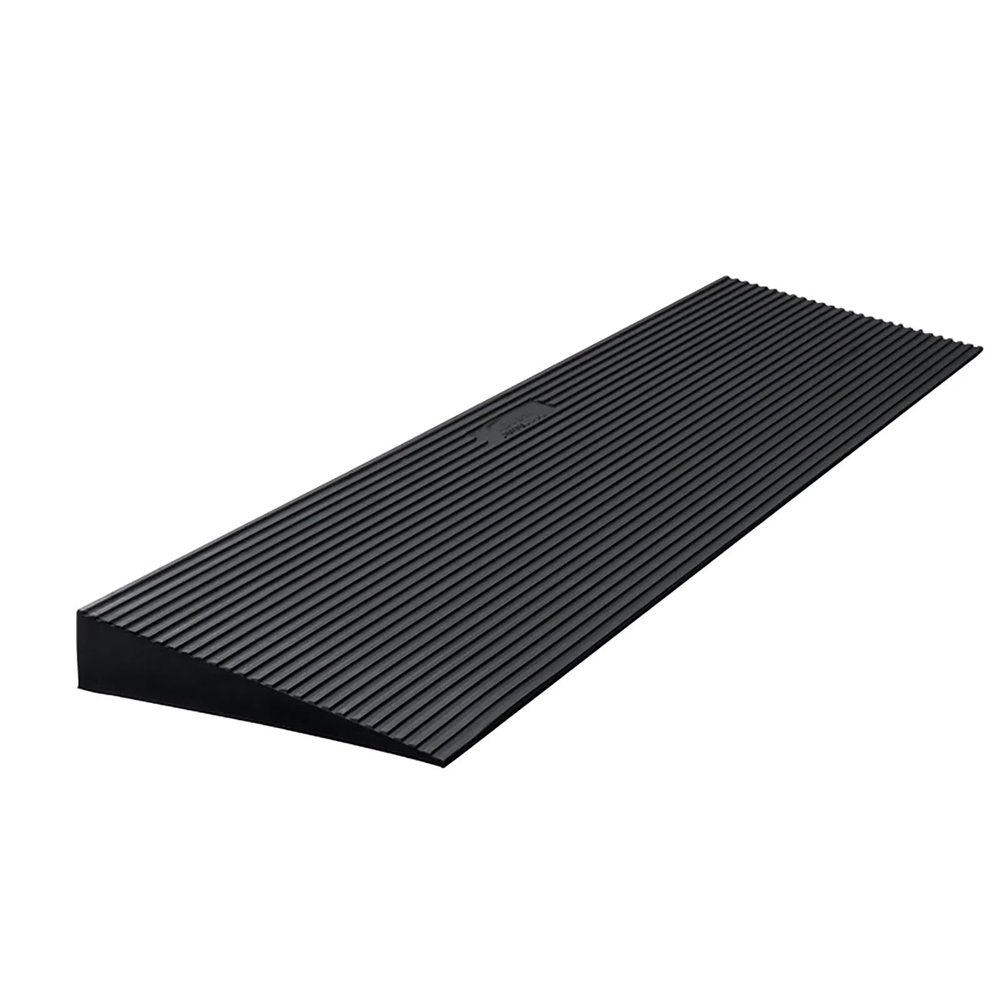 1.2" Rise Cuttable Threshold Ramp for Sweeping Robot,35.4" Wide Natural Rubber Power Wheelchair Ramp is Adjustable and Cuttable for Doorways, Curb, Sweeper, Power Scooters, Bathroom