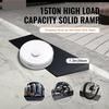 1.2" Rise Cuttable Threshold Ramp for Sweeping Robot,35.4" Wide Natural Rubber Power Wheelchair Ramp is Adjustable and Cuttable for Doorways, Curb, Sweeper, Power Scooters, Bathroom view 2