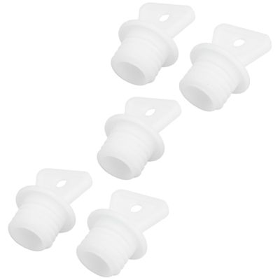 Eandarui 5pcs Heat Resistant Hot Water Bottle Cap Plastic Water Bag Stopper Water Jug Caps Type E One Size