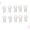 Healvian 100pcs Plastic Cups with Dome Lids Disposable Leakproof for Iced Drinks Smoothies Bubble Tea Milkshakes view 3