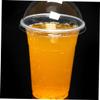 Healvian 100pcs Plastic Cups with Dome Lids Disposable Leakproof for Iced Drinks Smoothies Bubble Tea Milkshakes view 4