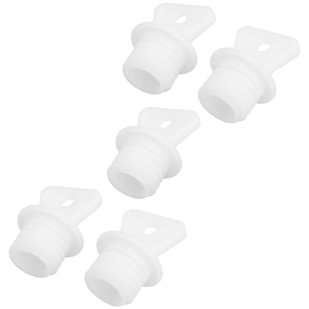 Riismen 5pcs Rubber Hot Water Bottle Cap,Hot Water Bottle Bag Sealing Plug, Hot Water Bottle Stopper Type E One Size
