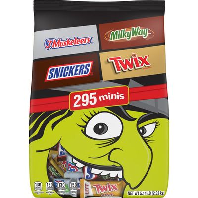 MIXED CHOCOLATE VARIETY MINIATURE STAND UP POUCH HALLOWEEN 82.36 PER BAG