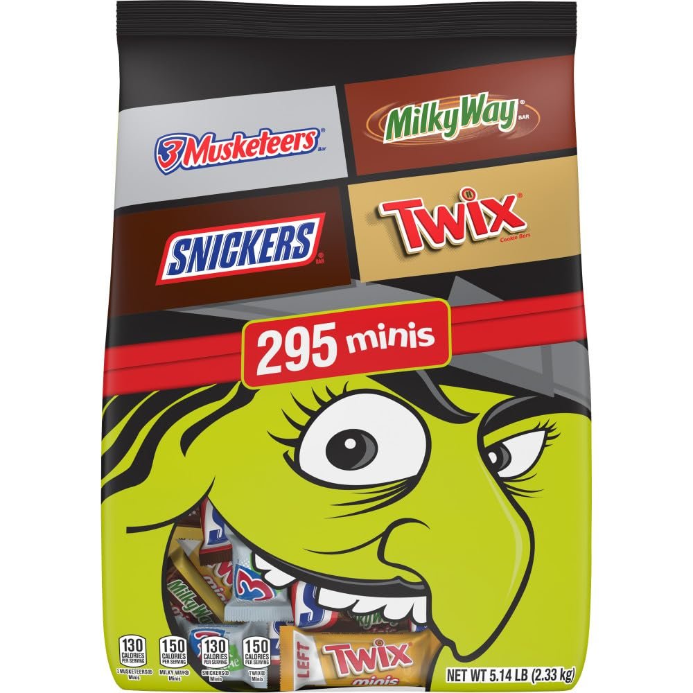 MIXED CHOCOLATE VARIETY MINIATURE STAND UP POUCH HALLOWEEN 82.36 PER BAG