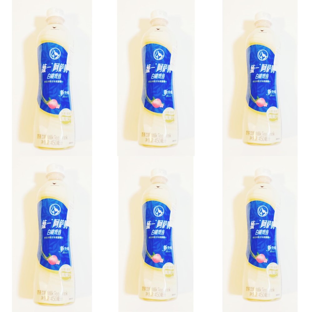 Chinese White Peach Flavored Milk TeaDrink,15.9 Oz, 6 Packs