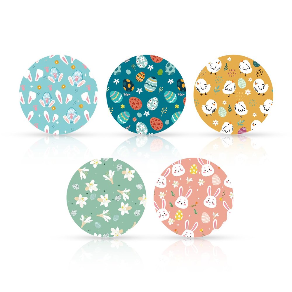 25pcs Sensor Covers for Libre 2/3, Waterproof Sensor Medical Patch Easter CGM Breathable Adhesive Glucose Patches Stickers Accessories Parts Compatible with Libre 2 and 3 (Non-Porous)