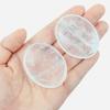 NUKAYAI Thumb Worry Stone Clear Quartz Crystals Oval Tiny Fidget Healing Crystal Natural Meditation Accessories Stress Relief Gifts Reiki Palm Small Trinkets Pocket Anxiety Relief Items for Women Men view 2