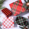 BIOBROWN Christmas Wrapping Paper 4 Rolls - Tartan Plaid Design for Holiday view 4
