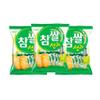 Korean Snack Rice Cracker Crown Chamssal Seon Gwa 115g, Pack of 3 Sweet and Crispy Rice Treat view 1