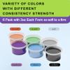 6 Pack Theramandu Therapy Putty Kit, Hand Strengthening and Sensory Therapy Putty for Exercise & Stress Relief, Therapy Putty for Adults, 6 Different Resistances, 3 Ounces of Each Putty view 2