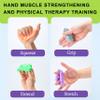 6 Pack Theramandu Therapy Putty Kit, Hand Strengthening and Sensory Therapy Putty for Exercise & Stress Relief, Therapy Putty for Adults, 6 Different Resistances, 3 Ounces of Each Putty view 4