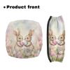 Luarisgur Easter Eggs Walkers for Seniors with Seat Gift Covers Bunny Tulip Pattern Rollator Walker Accessories Universal Rollator Seat and Backrest Covers Removable & Washable view 2