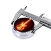 IYOVI Guitar fire Flames Printed Pill Box/Pill Case Portable Square Pill Box, Pill Case for Purse Pill Box Travel, 2.2x1.6in view 4