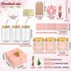 Teenyyou 80 Pcs Bridesmaid Proposal Gifts Bridesmaid Gift Box Set Maid of Honor Box Include Glass Cup Candle Cards Scrunchies Hair Knotted Bracelets Hand Cream Diamond Pens (Pink) view 3