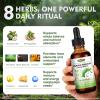8 in 1 Graviola Soursop Leaf Extract Liquid - Soursop Bitters Liquid with Sea Moss, Ashwagandha and Turmeric, for Immune & Liver, Zzz & Antioxidant & Cell Support,1 Fl Oz view 2