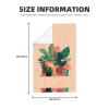 Indoor Small Green Plants Durable Cleaning Tea Towel, Reusable Super Soft Kitchen Towel, Absorbent Quick Dry Waffle Cleaning Towel (26 * 16 Inch) view 2
