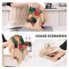 Indoor Small Green Plants Durable Cleaning Tea Towel, Reusable Super Soft Kitchen Towel, Absorbent Quick Dry Waffle Cleaning Towel (26 * 16 Inch) view 4