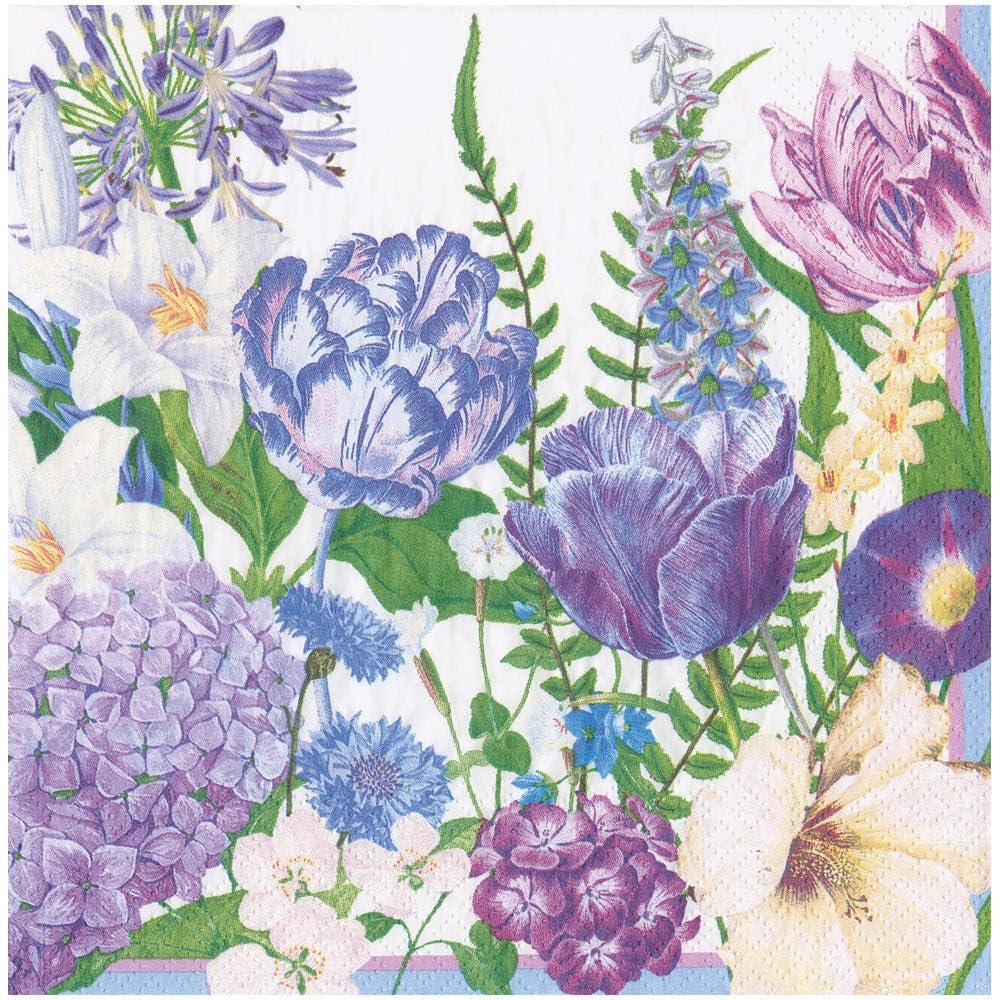 Caspari Shades Of Blue Dinner Napkins - 20 Dinner Napkins per Pack, 4 PACKS