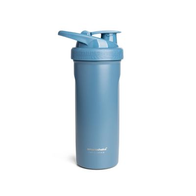 Smartshake Insulated Stainless Steel Blender Shaker Cup for Protein Mixes, Shakes and Pre Workout 750ml 25oz Double-Walled Vacuum Insulated Water Bottle for Cold Drinks BPA-Free (Faded Blue)
