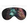 Abstract 3D Art Lion Sleep Mask Soft Comfortable Eye Mask with Adjustable Strap Eye Cover Eye Shade for Men Women Work Travel view 2