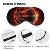 Basketball in Fire Sleep Mask Soft Comfortable Eye Mask with Adjustable Strap Eye Cover Eye Shade for Men Women Work Travel view 3