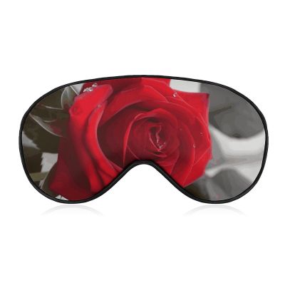 Red Rose2 Sleep Mask Soft Comfortable Eye Mask with Adjustable Strap Eye Cover Eye Shade for Men Women Work Travel
