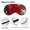 Red Rose2 Sleep Mask Soft Comfortable Eye Mask with Adjustable Strap Eye Cover Eye Shade for Men Women Work Travel view 3