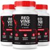 (3 Pack) Red Vine Pro for Men, Original Male Performance Formula with Clean Ingredients to Support Lasting Endurance, Stamina and Natural Energy| RedVinePro Easy-to-Swallow Pills (180 Capsules) view 1