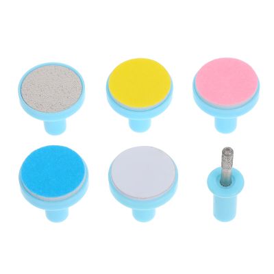 Beaupretty 6pcs Electric Nail Trimmer Replacement Heads for Nail File Soft Grinding Pads for Gentle and Safe Grooming of Newborn Fingernails and Toenails Ergonomic Design for Easy Use