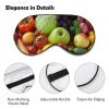 Fresh Fruits and Vegetables Sleep Mask Soft Comfortable Eye Mask with Adjustable Strap Eye Cover Eye Shade for Men Women Work Travel view 3
