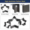 uxcell Leather Star Shape Punch Cutter Set 9 Sizes Leather Hollow Cutter Kit Durable Punch Die Kit Carbon Steel Leather Tool for Canvas Strap Belt Leathercraft Working 9pcs view 4