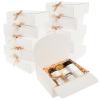 10 Pack Gift Boxes with Lids, 10.6x7.9x3.2 Inch Birthday Gift Boxes for Presents with Ribbon, Bridesmaid Proposal Box, Collapsible Boxes for Wrapping Gifts, Decorative Gift Wrap Box for Wedding Party (White) view 1