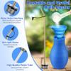 2 Pack Diatomaceous Earth Powder Duster, 8OZ Garden Powder Applicator Dispenser with Long Metal Tube, Bulb Duster Sprayer for Home Organic Gardening Agricultural Supply(Blue) view 4