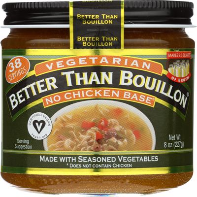 Better Than Bouillon No Chicken Base, Vegetarian, 8 Ounces (Pack Of 6)