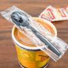 1000 Count Disposable Black Plastic Spoons, Heavy Weight, Individually Wrapped Sturdy Durable view 2