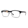 SA106 Classic Half Rim Contemporary Fashion Rectangle Powered Reading Glasses Black Tortoise +3.0 view 4