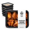 Grumpy Butcher BBQ Chicken Wings, 4 Pack (10 oz Each) - Fully Cooked Artisan Frozen Meals - Chef-Crafted BBQ Chicken Wings Frozen with Signature Sauce - Easy Gourmet Dinner or Appetizer view 1