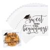 FYSUIMU 320 Pcs 2026 Graduation Cellophane Bag Sweet Endings to New Beginnings Self-Adhesive Treat Bags Clear Flat Candy Cookie Bags 4 x 4 Inch for Congrats Grad School Party Supplies view 1